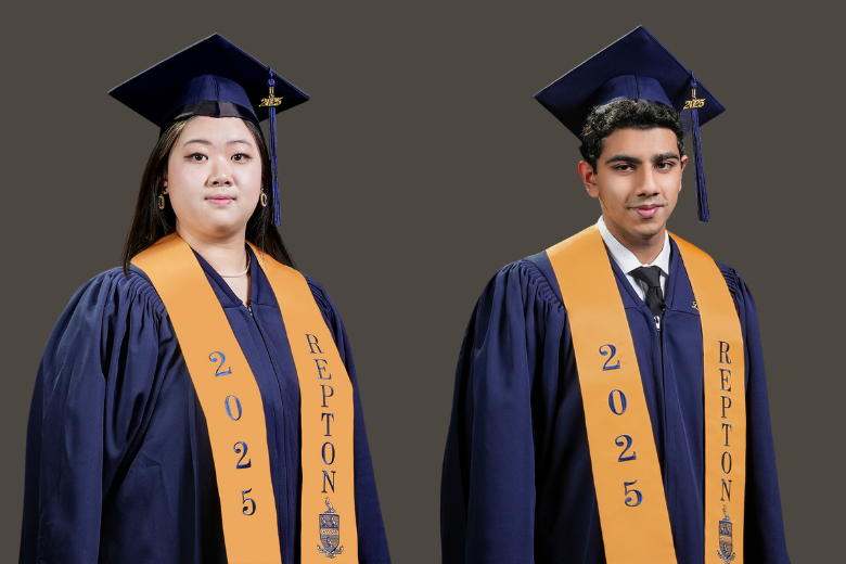 repton-dubai-top-a-level-graduates-2025-yilan-shi-left-and-zain-junadi-right