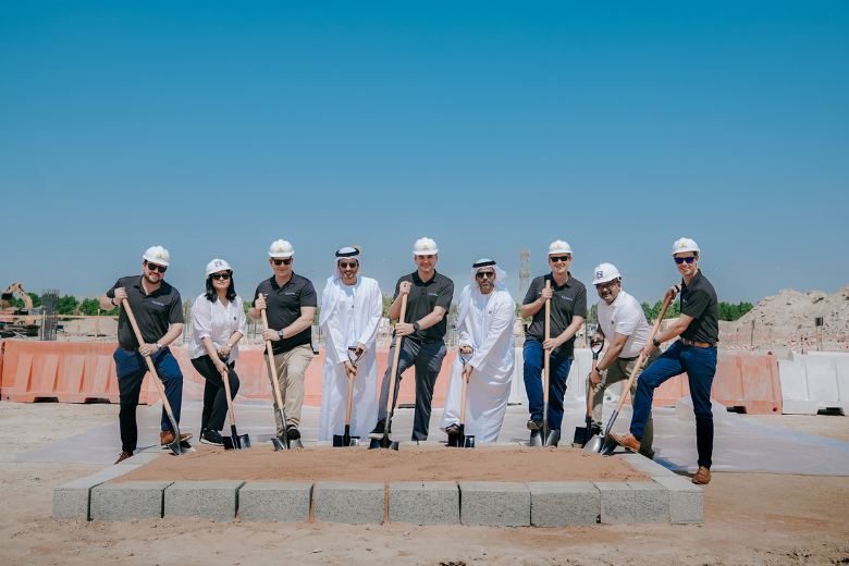 Cognita and Nshama leaders at the Horizon English School Town Square groundbreaking ceremony in Dubai