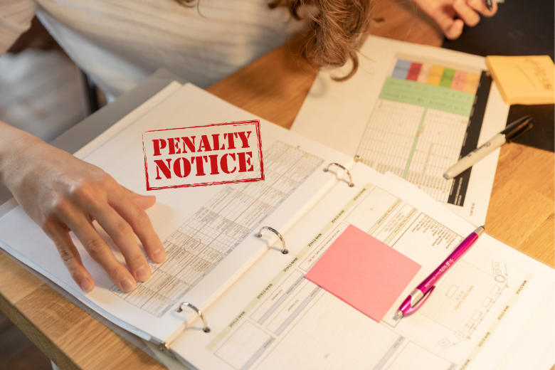Penalty notice stamped on student records for repeated absences.