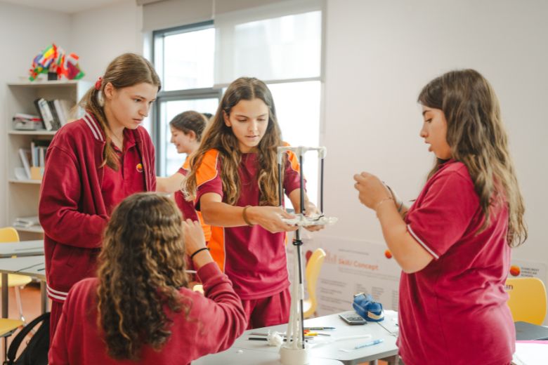 Students participating in a group activity