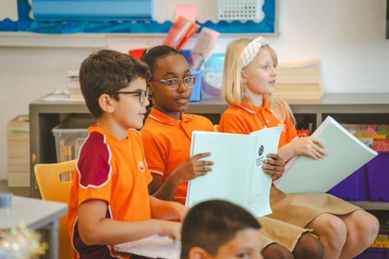 Dunecrest classroom showing diverse student community 