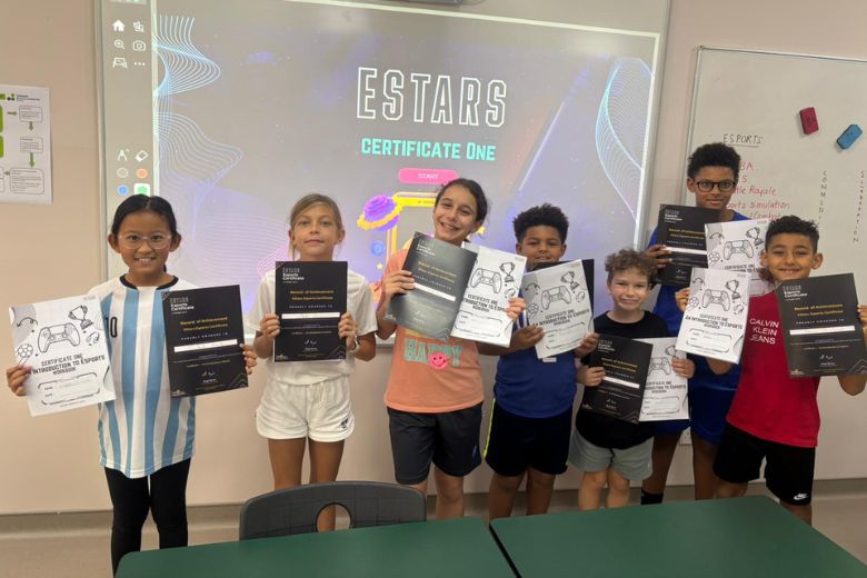 Students proudly achieved an official EStars Certificate
