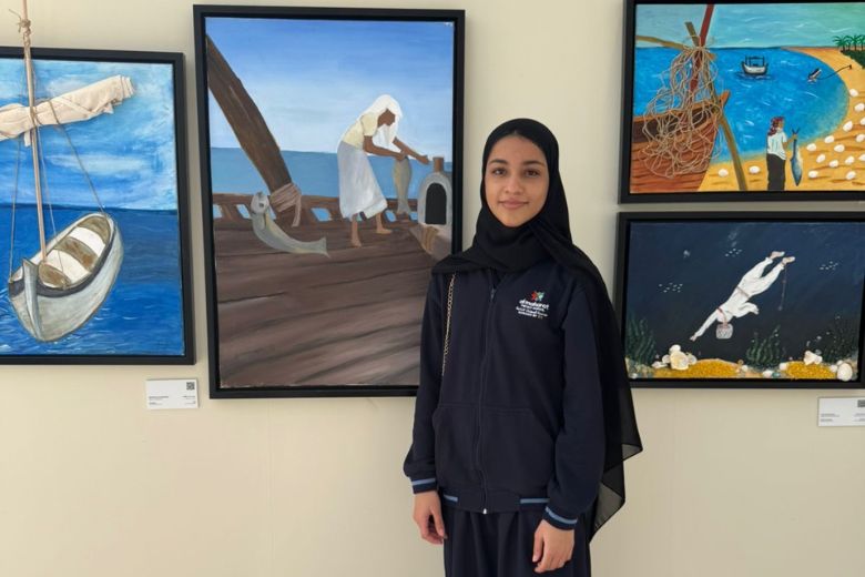 Al Maharat’s young artists works were chosen from submissions by schools nationwide.