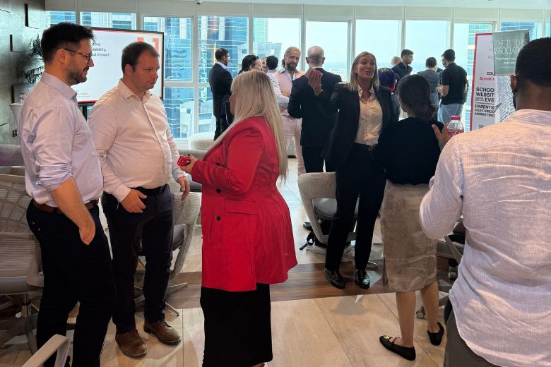 UK education delegation networking at UAE market entry event