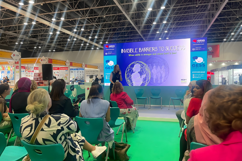 Educators attending a wellbeing and leadership workshop during GESS Dubai 2025