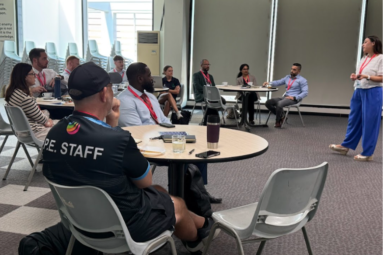 Teachers attending an EStars professional development session featuring an overview of the esports curriculum.