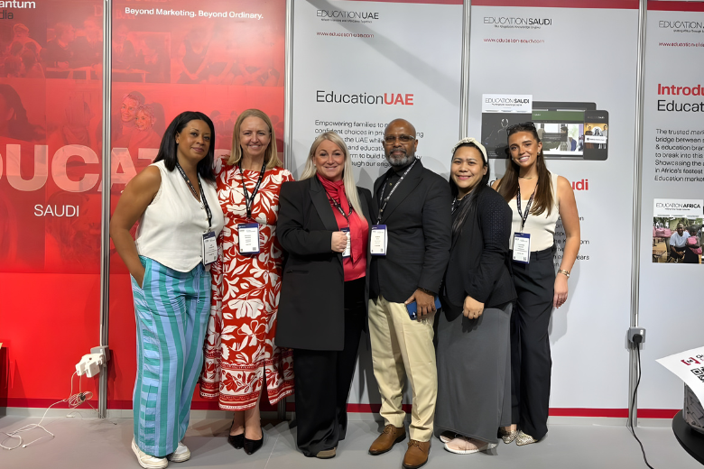 Quantum Media team representing Education UAE, Education Saudi and Education Africa at GESS Dubai 2025.