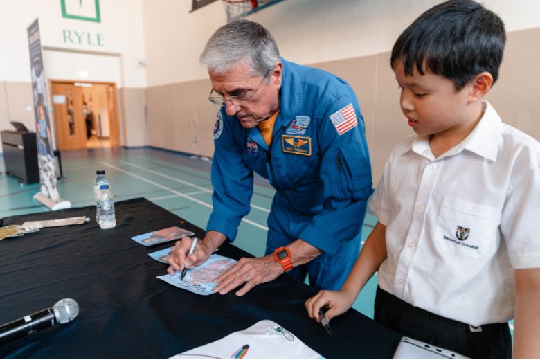 Dr Thomas shared insights from his missions aboard Space Shuttle Columbia and Discovery