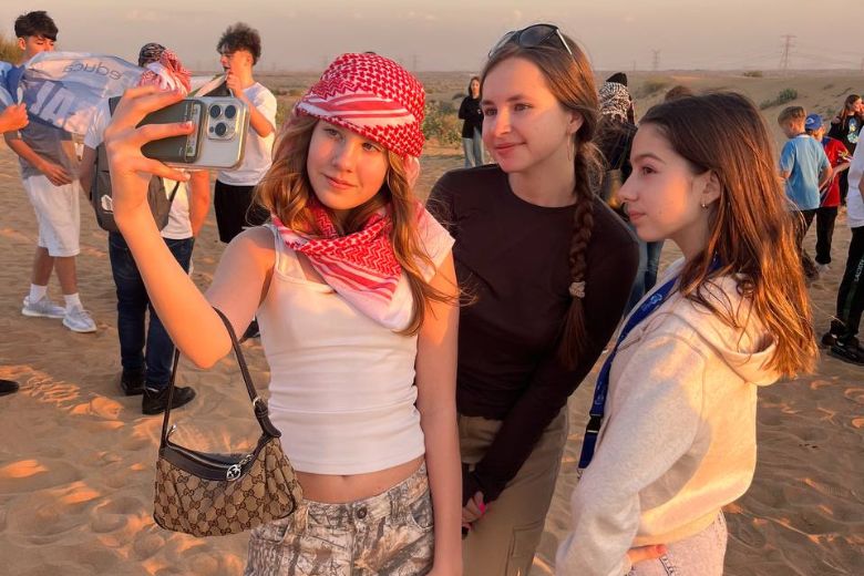 Students exploring Dubai culture during BC Dubai Camp excursions
