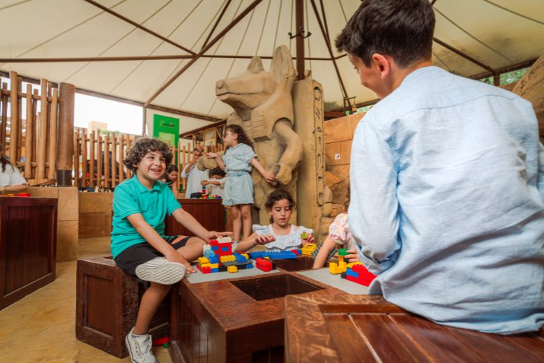 Students participating in Junior LEGO Builder School Challenge at LEGOLAND Dubai