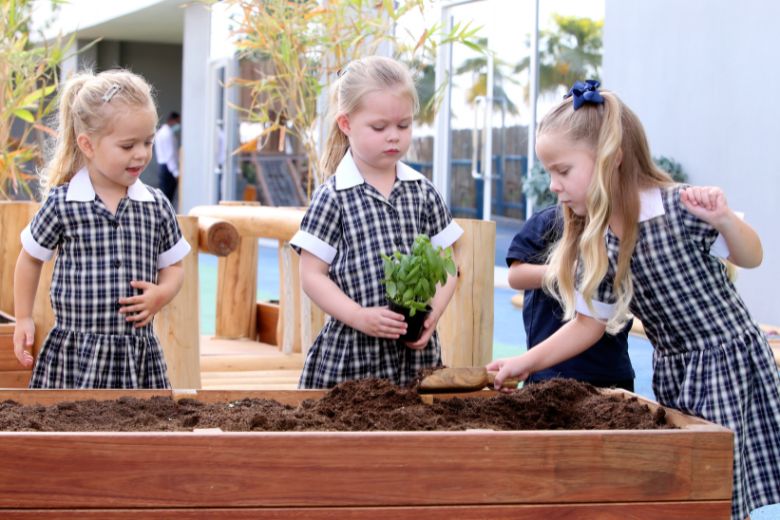 Students participating in outdoor activity at Brighton College Dubai