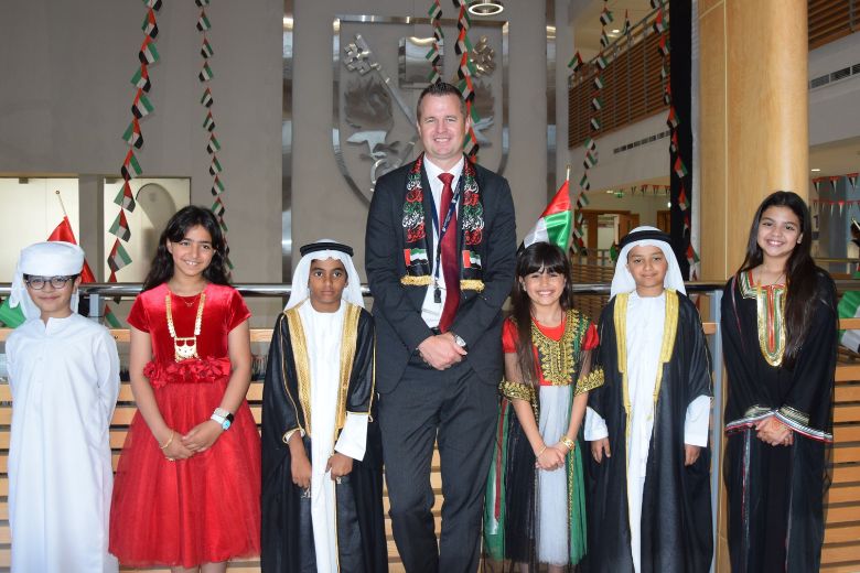 Children at a school event building community connection