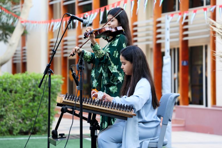 Students taking part in International Day celebrations