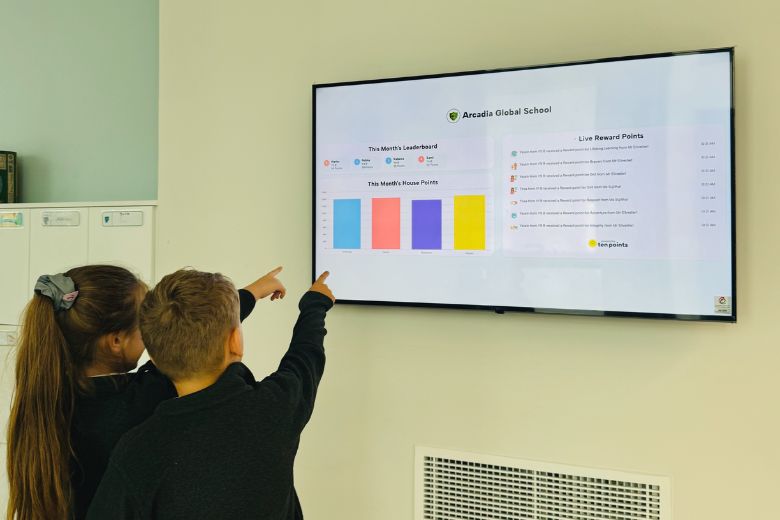 Students engaging positively in a school classroom setting