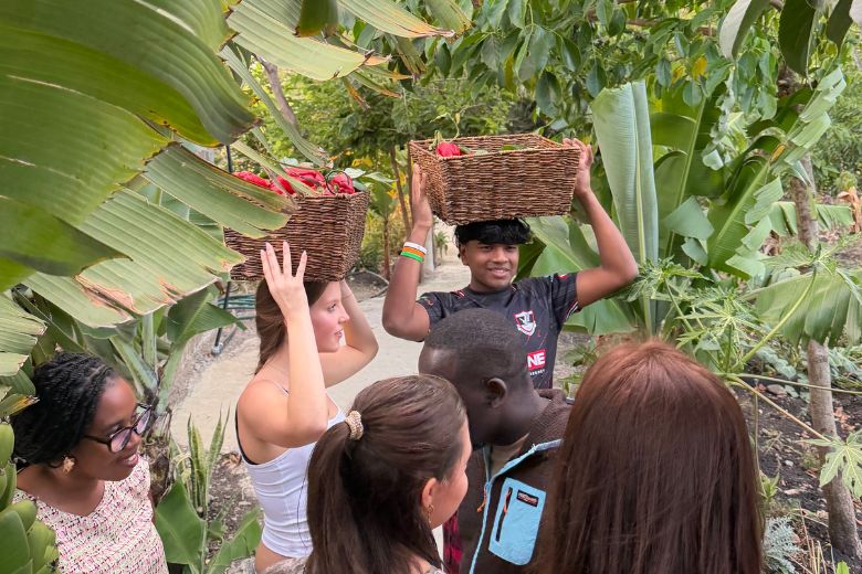 Fairgreen students working on farm project in Kenya