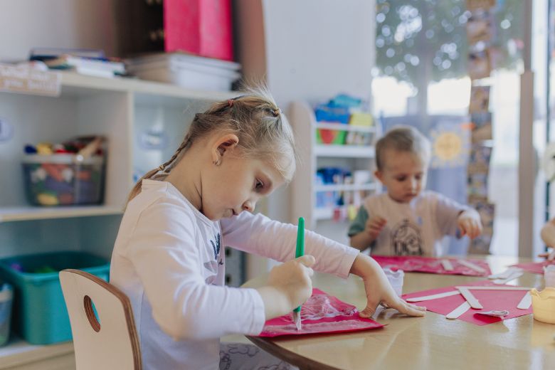 Early childhood classroom focused on play and learning