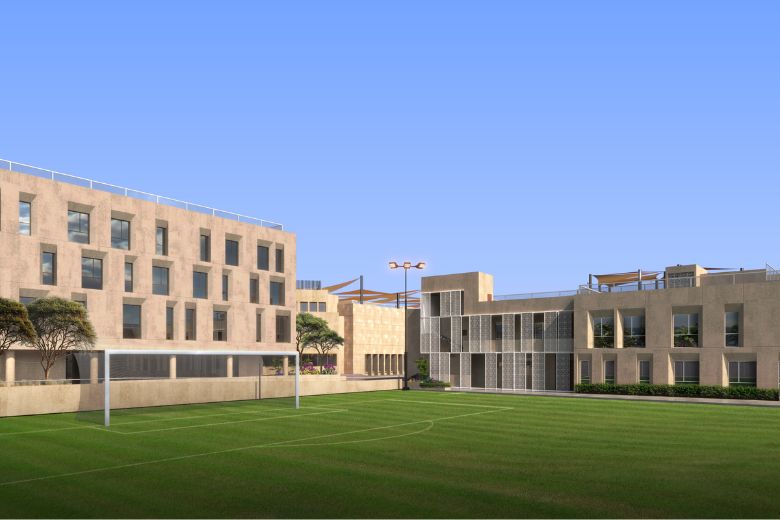 Ash Mount School campus football field
