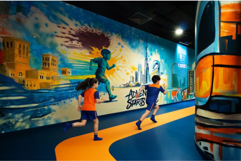 Kids learning through play at woo-hoo! children’s museum inside X Distrikt Dubai