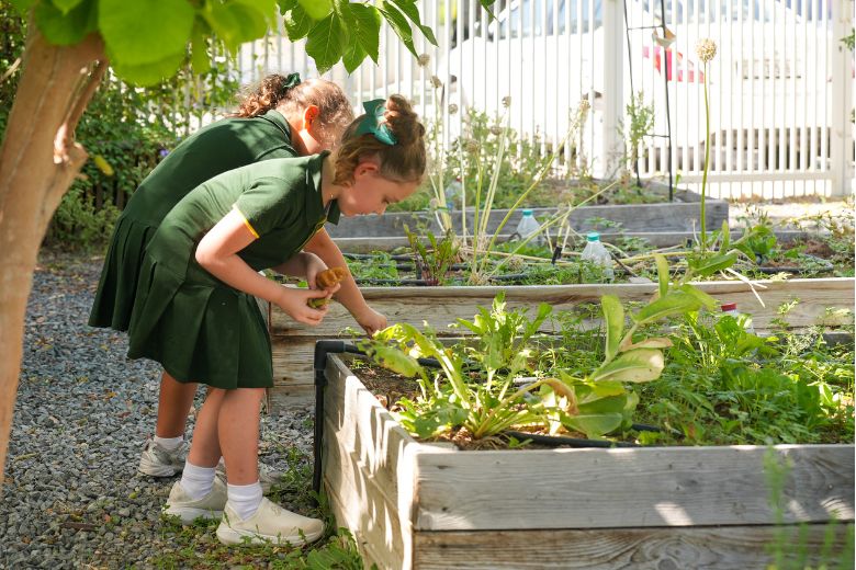 Students explore nature through hands-on learning experiences