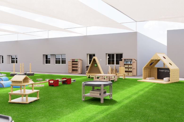 Purpose-built Early Years spaces encourage exploration through play