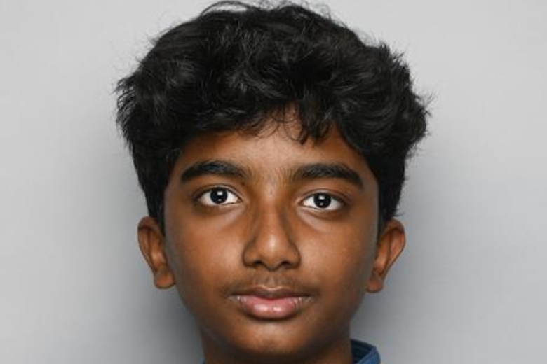 Ashray Jijikumar receiving first place award at Dubai Culture Imagination Heroes Grand Final 2026