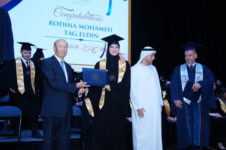 Proud graduates of ICS Mushrif mark the end of their school journey and the beginning of exciting new opportunities