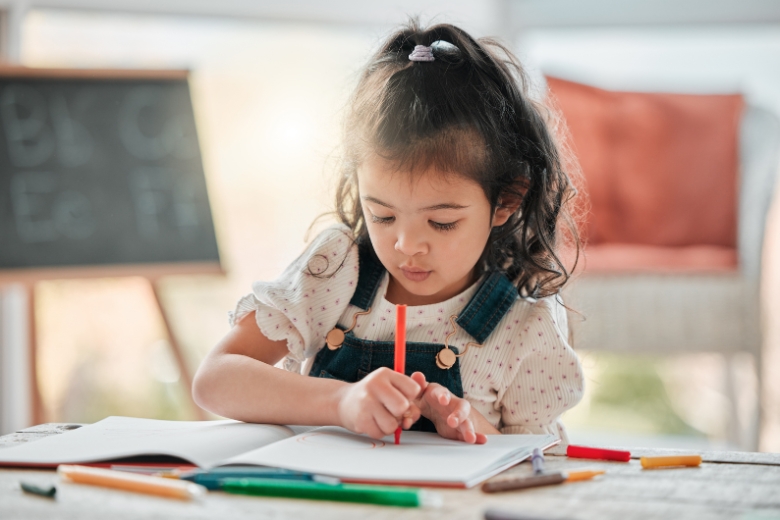 Children discovering, creating and exploring at home
