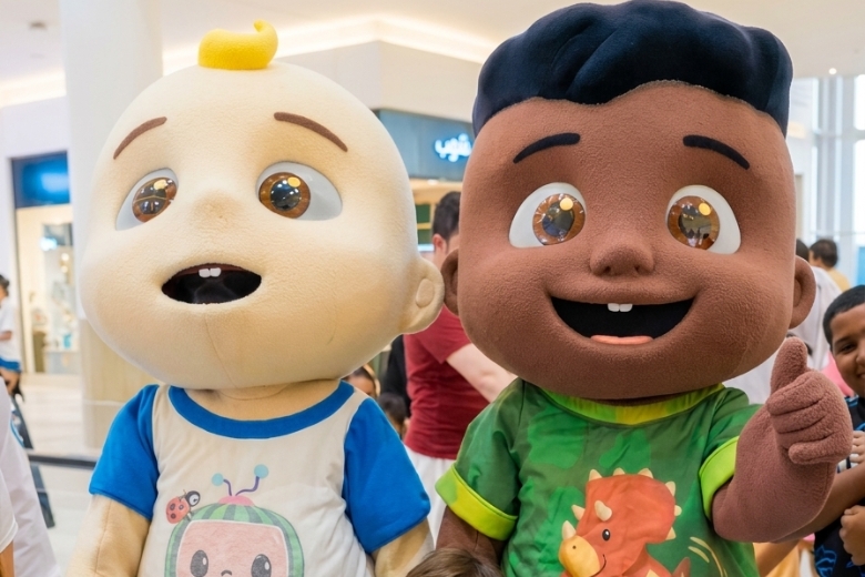 Smiles all round as children meet their favourite Cocomelon characters