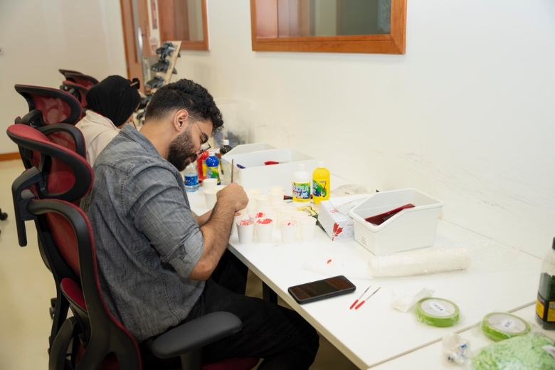 UAE students taking part in hands on activities during the Future Makers Summer Camp at Canadian University Dubai