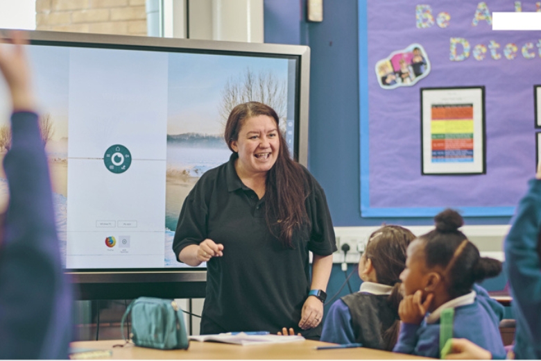 Teachers using Hachette Learning resources in a classroom to support teaching and learning