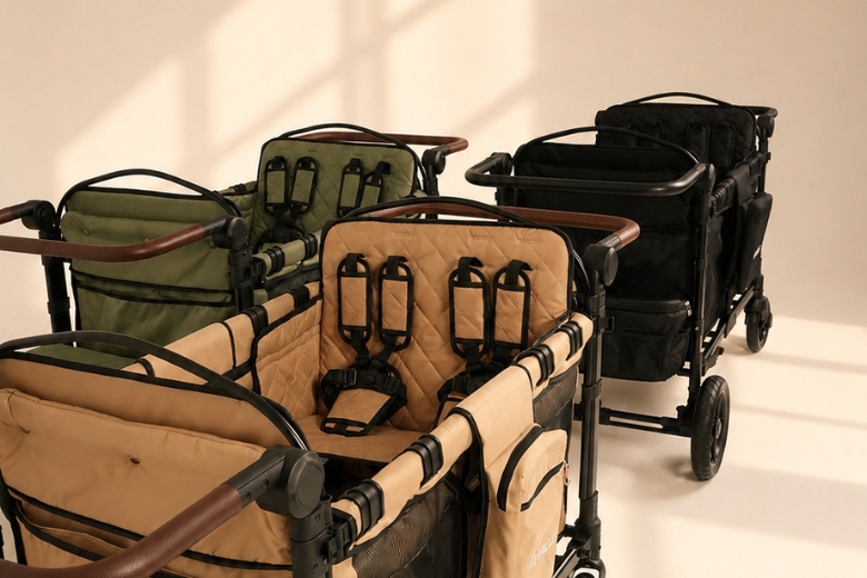 Designed for growing families, STROLLZ. offers space for children, essentials and everyday belongings