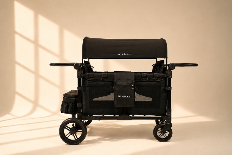 STROLLZ. supports active family lifestyles with an all-terrain design built for different environments